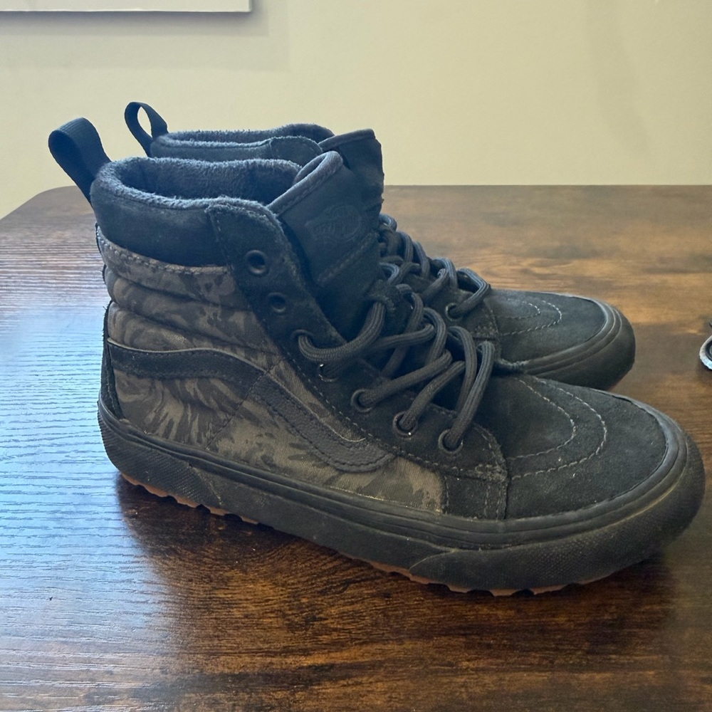 Vans Kids Black and Gray Rain Boots